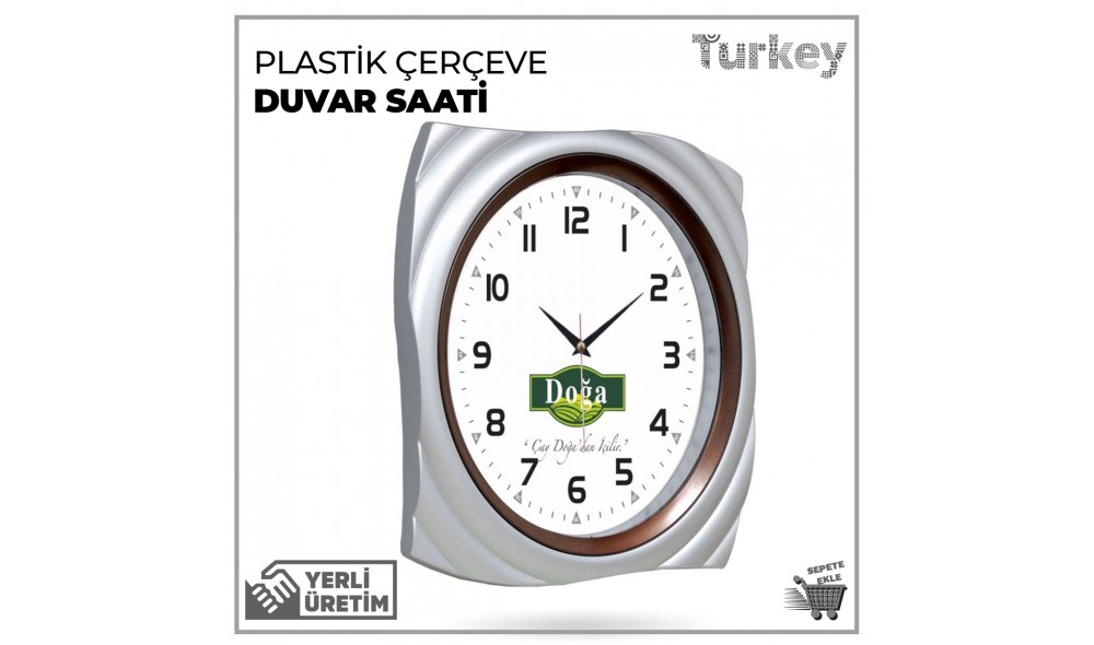 Plastik Çerçeve Duvar Saati